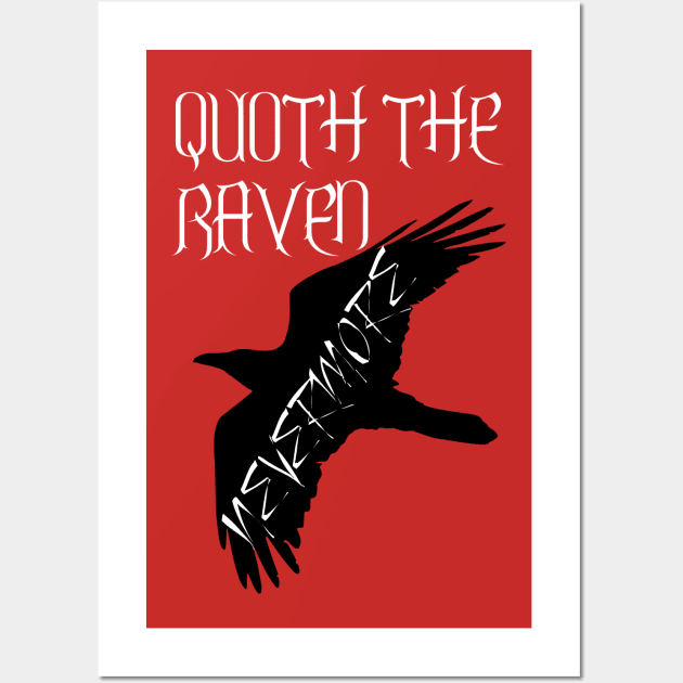 Quoth The Raven Nevermore Wall Art by OutlineArt